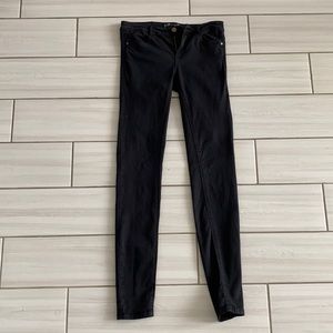 Zara TRF Black Mid Rise Skinny Jeans